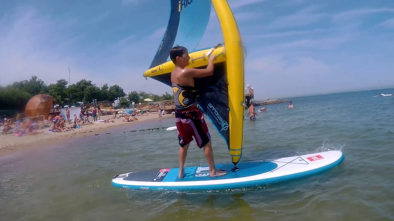 Надувной парус. Распаковка и тестирование