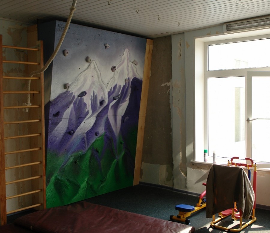 Детский домашний скалодром своими руками