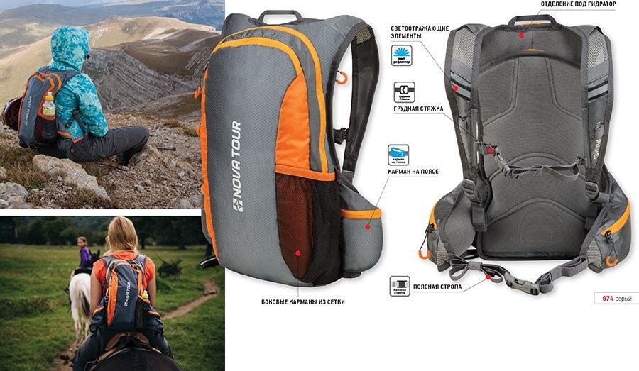 Обзор мультиспортивного рюкзака Nova Tour Фотон 20