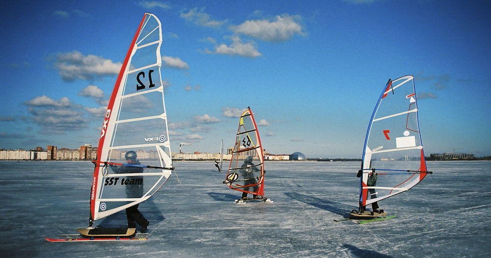 Знакомство с зимним виндсёрфингом